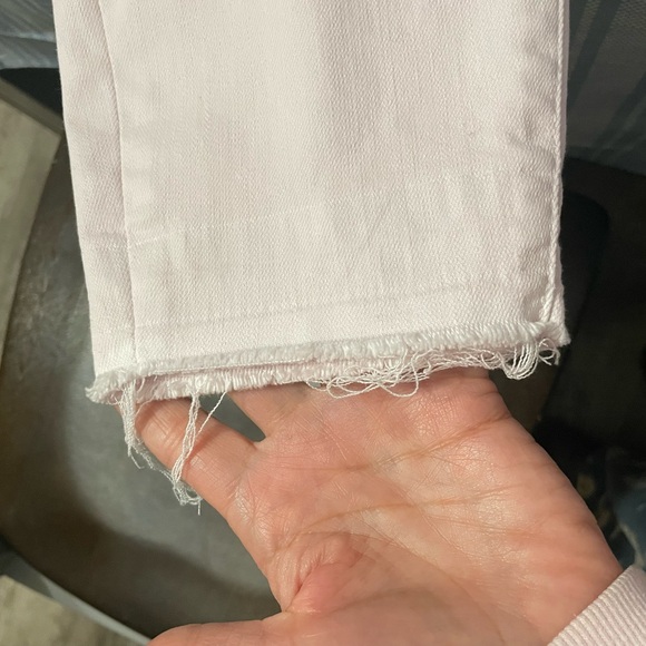 Women's Distressed Pink Jeans - Picture 7 of 9